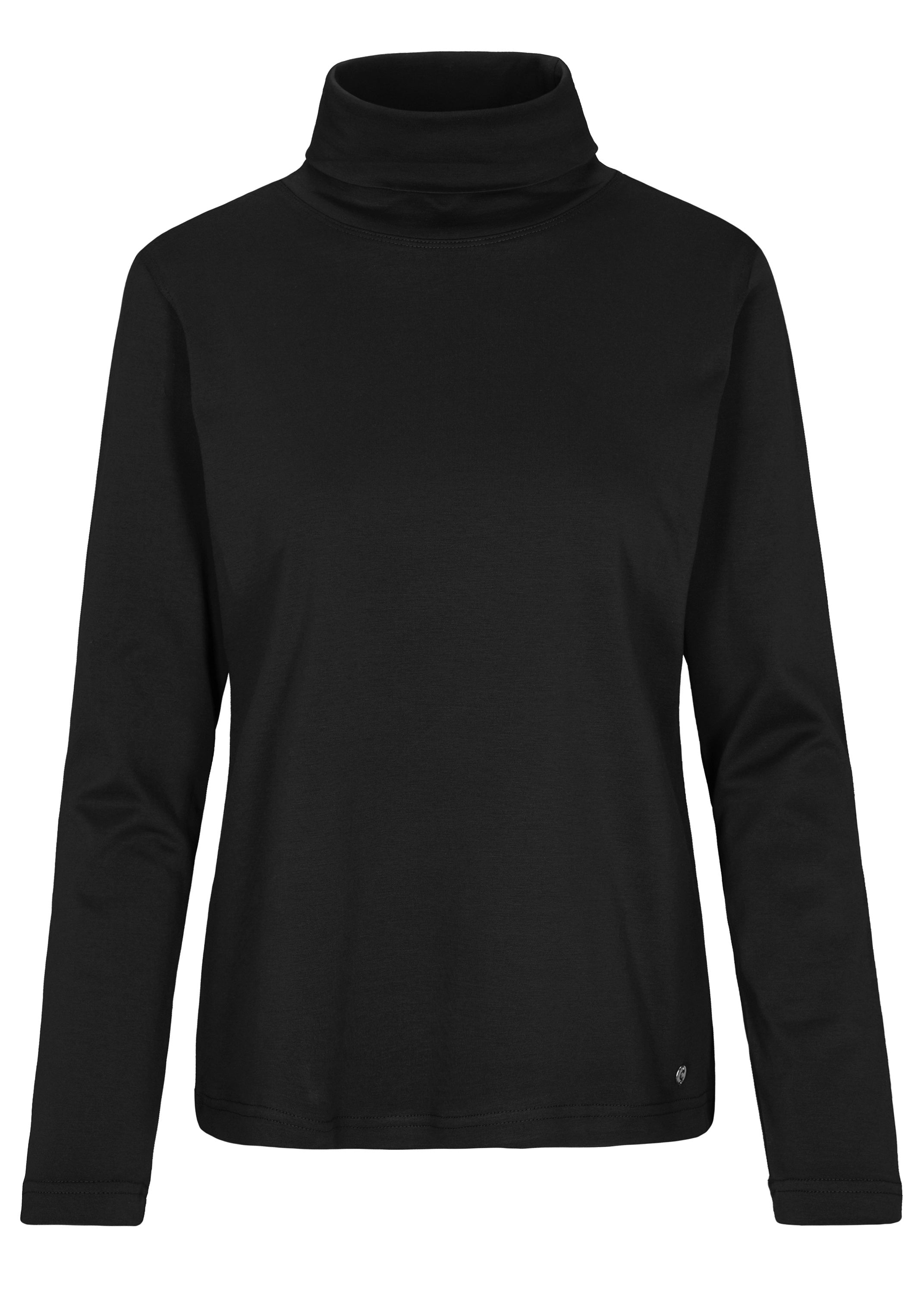 Langarmshirt mit Rollkragen - 900 900 SCHWARZ - Schwarz