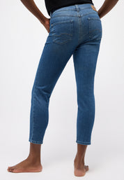 Jeans Slim Fit - 3358-mid blue used - Blau