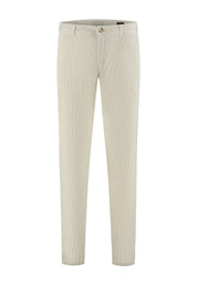 Cordhose LOGAN Tapered Leg - 107-Silver Birch - Creme