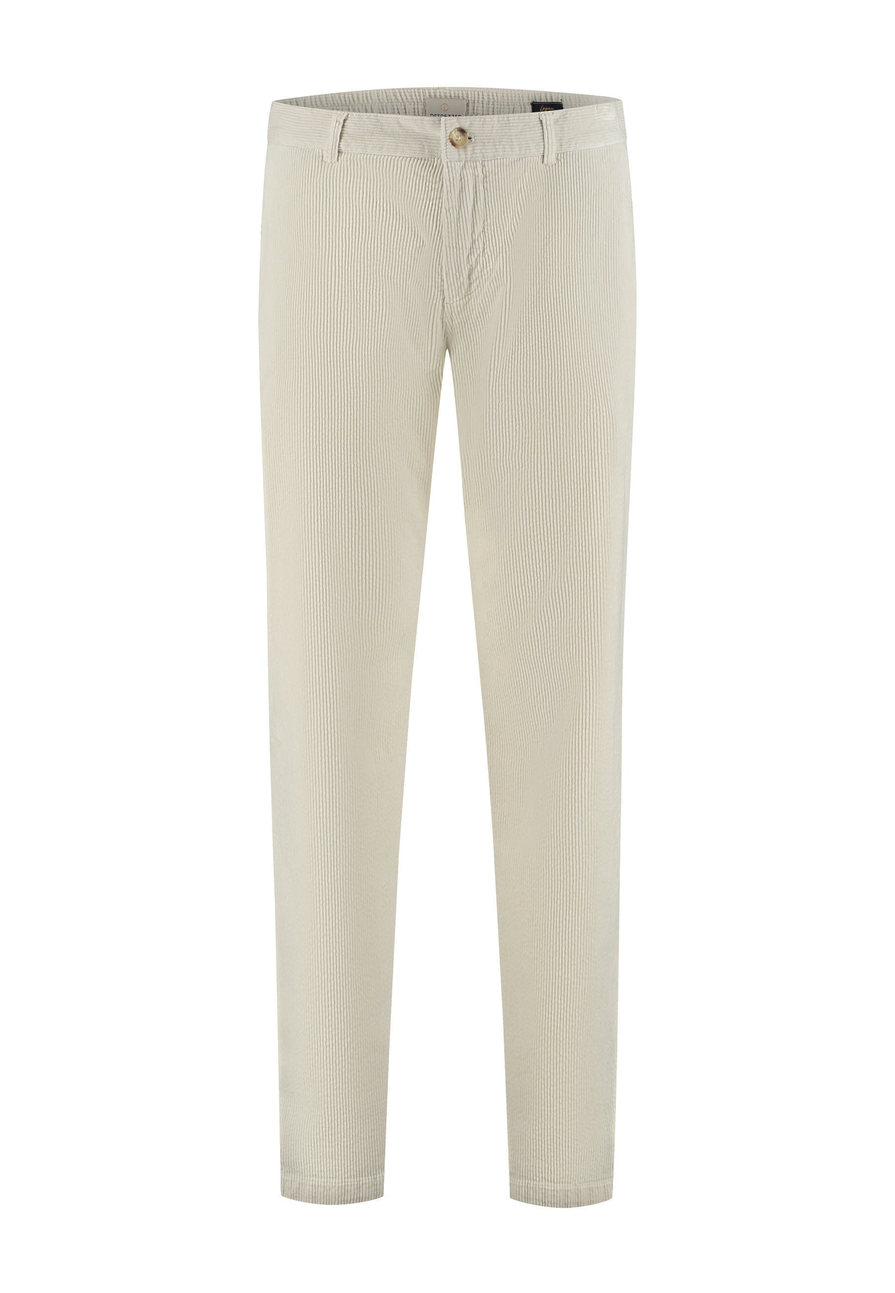 Cordhose LOGAN Tapered Leg - 107-Silver Birch - Creme