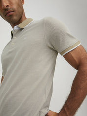 Poloshirt aus Baumwolle - Crockery/SLIM FIT - Beige