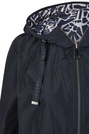 Sommerjacke mit Kapuze - 850-navy - Blau