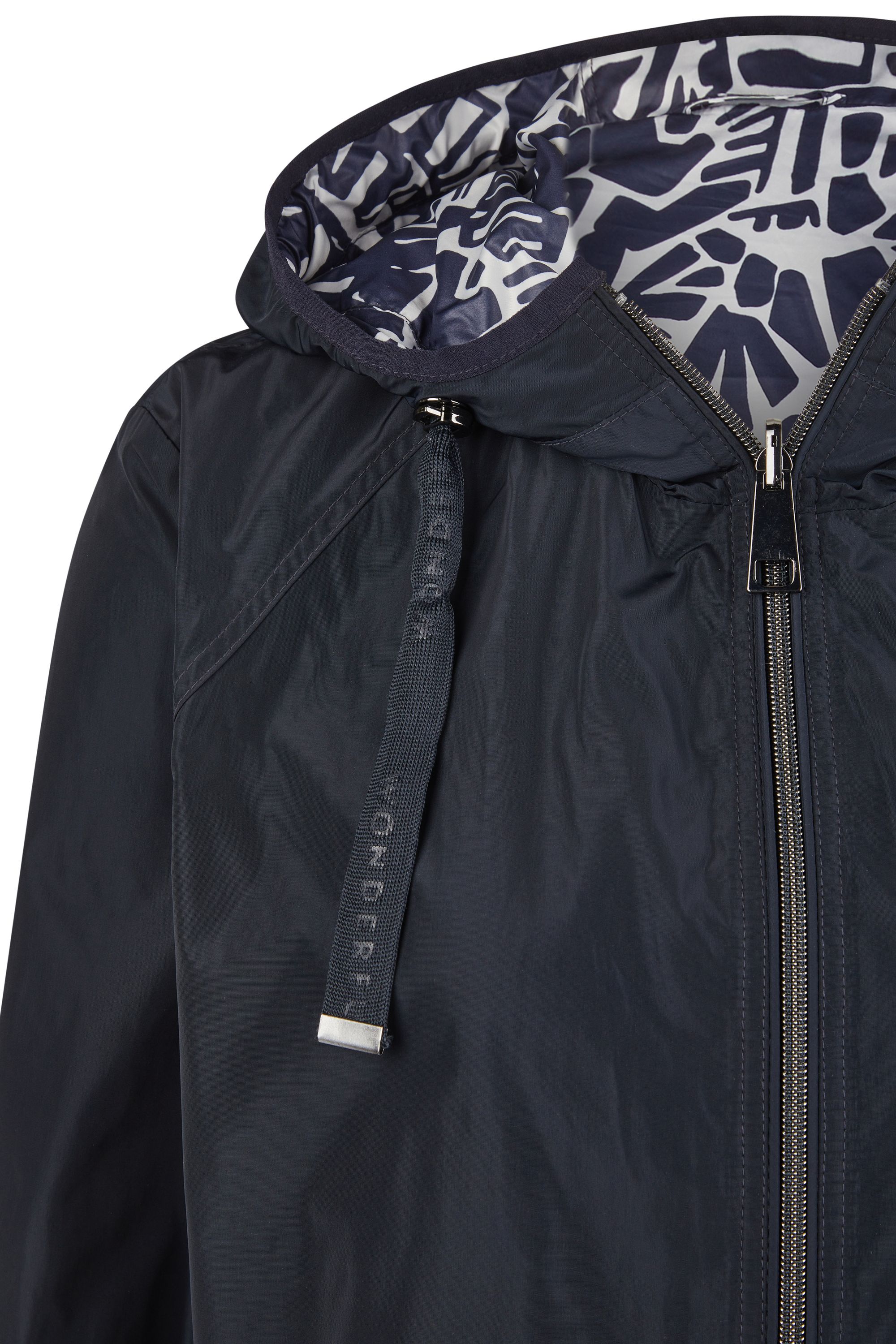 Sommerjacke mit Kapuze - 850-navy - Blau