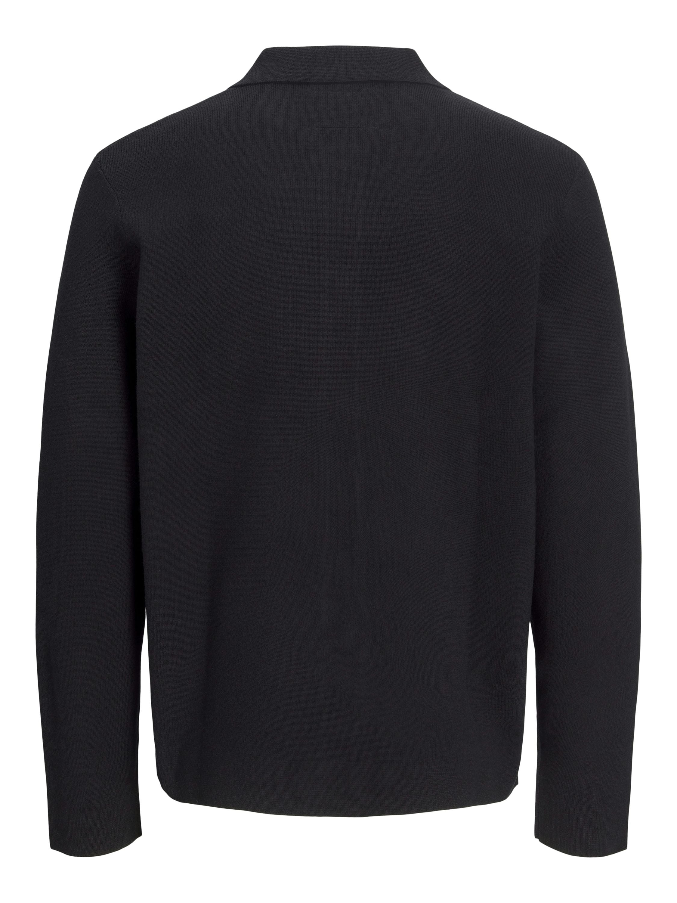 Strickjacke aus Baumwollmix - Black - Schwarz