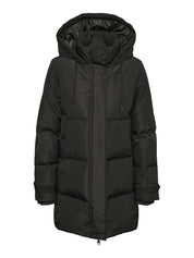 Daunenjacke mit Kapuze - Peat - Grau