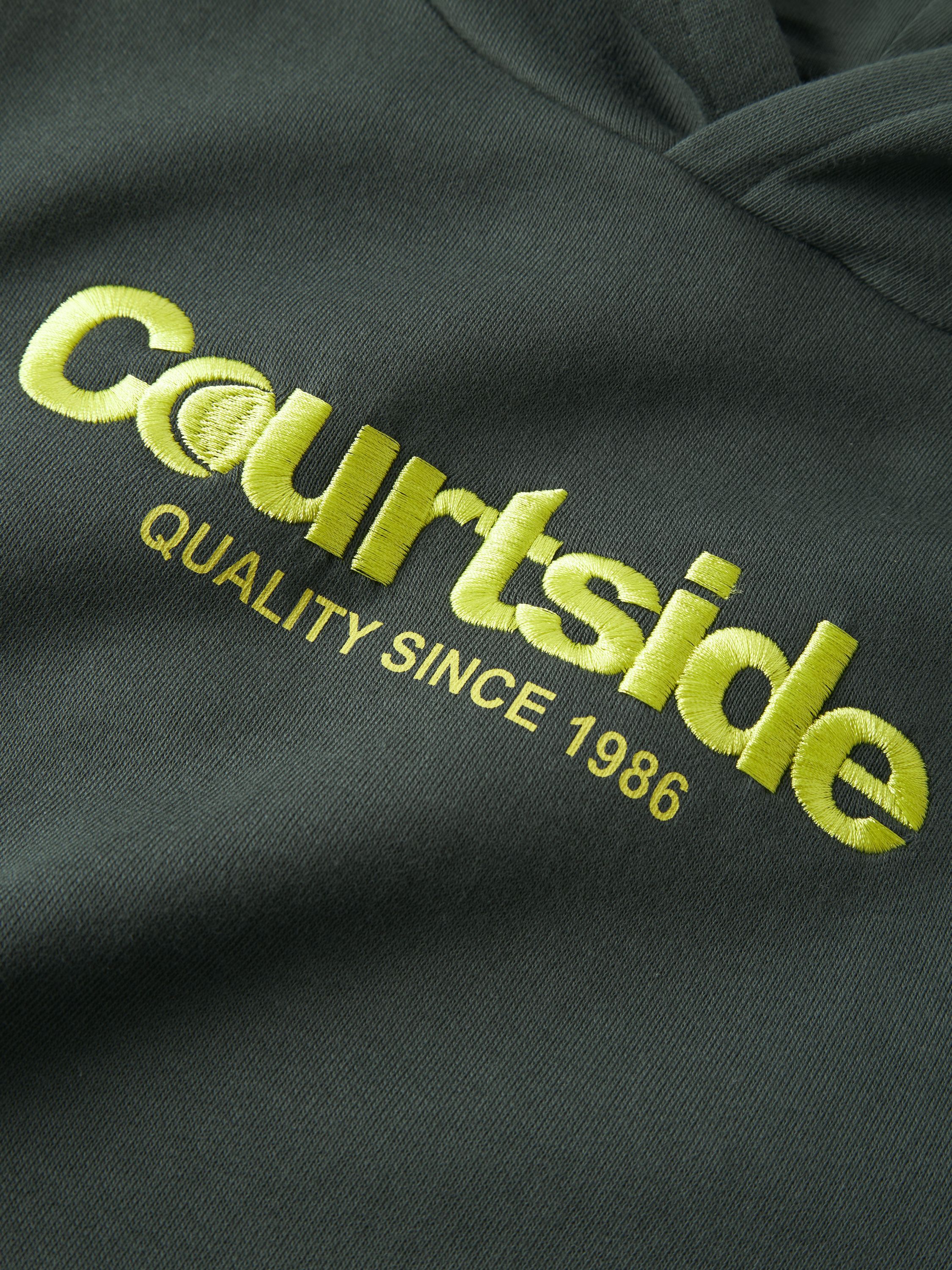 Sweathoodie aus Baumwolle - Urban Chic - Grün