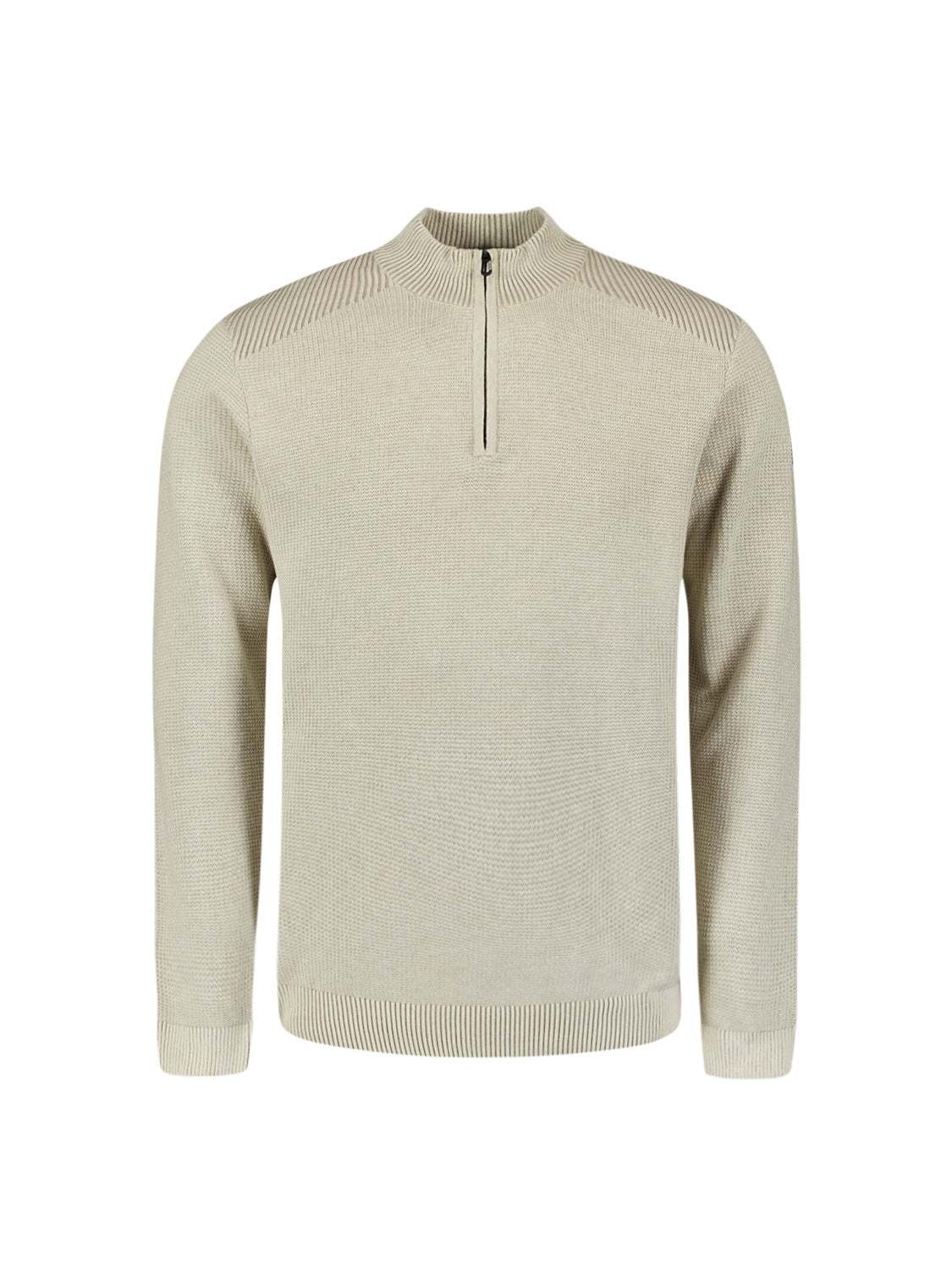 Strickpullover aus Baumwolle - 013-Kit - Beige