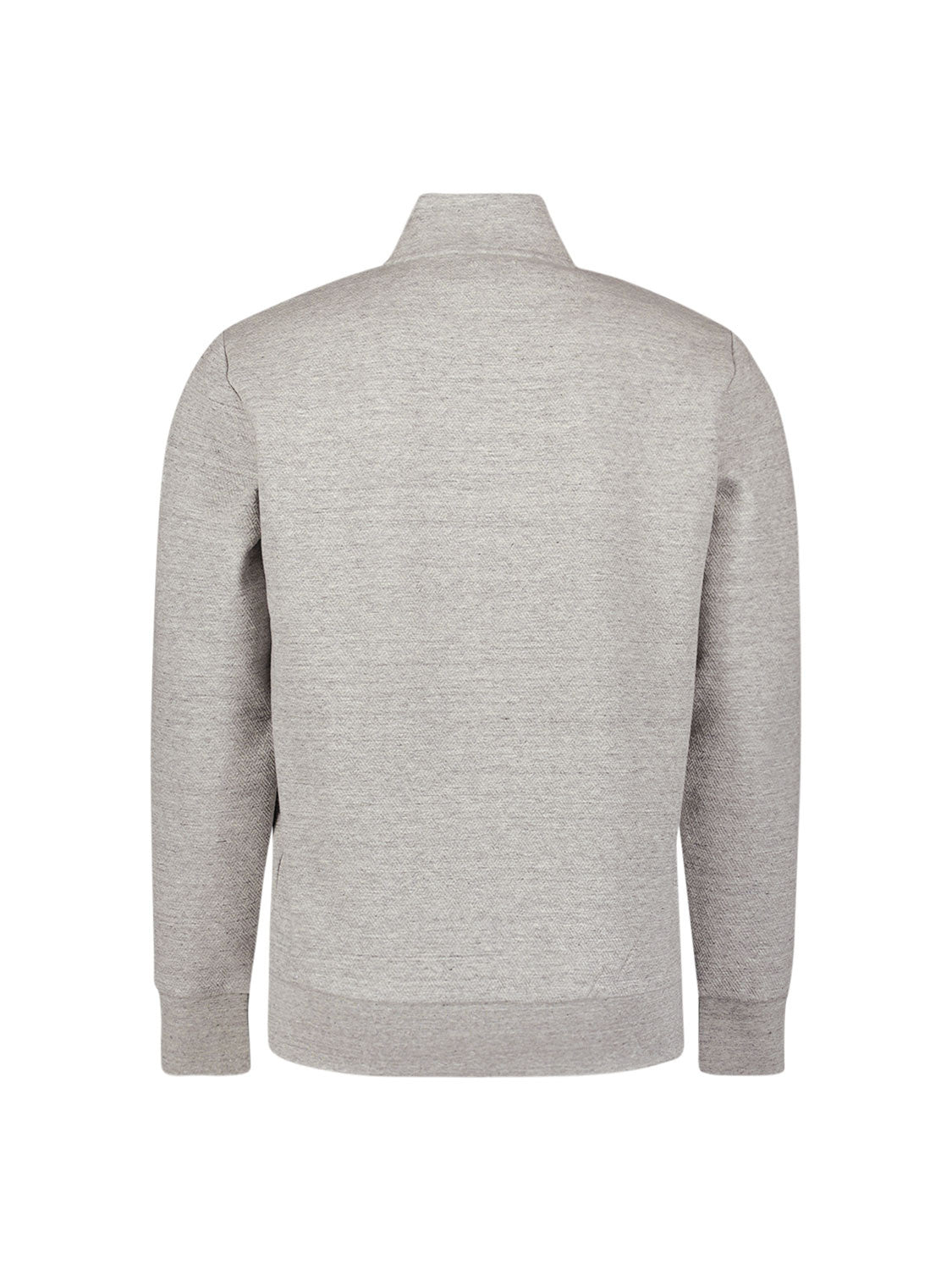 Sweatshirtjacke aus Baumwollmix - 102-Grey Melange - Grau