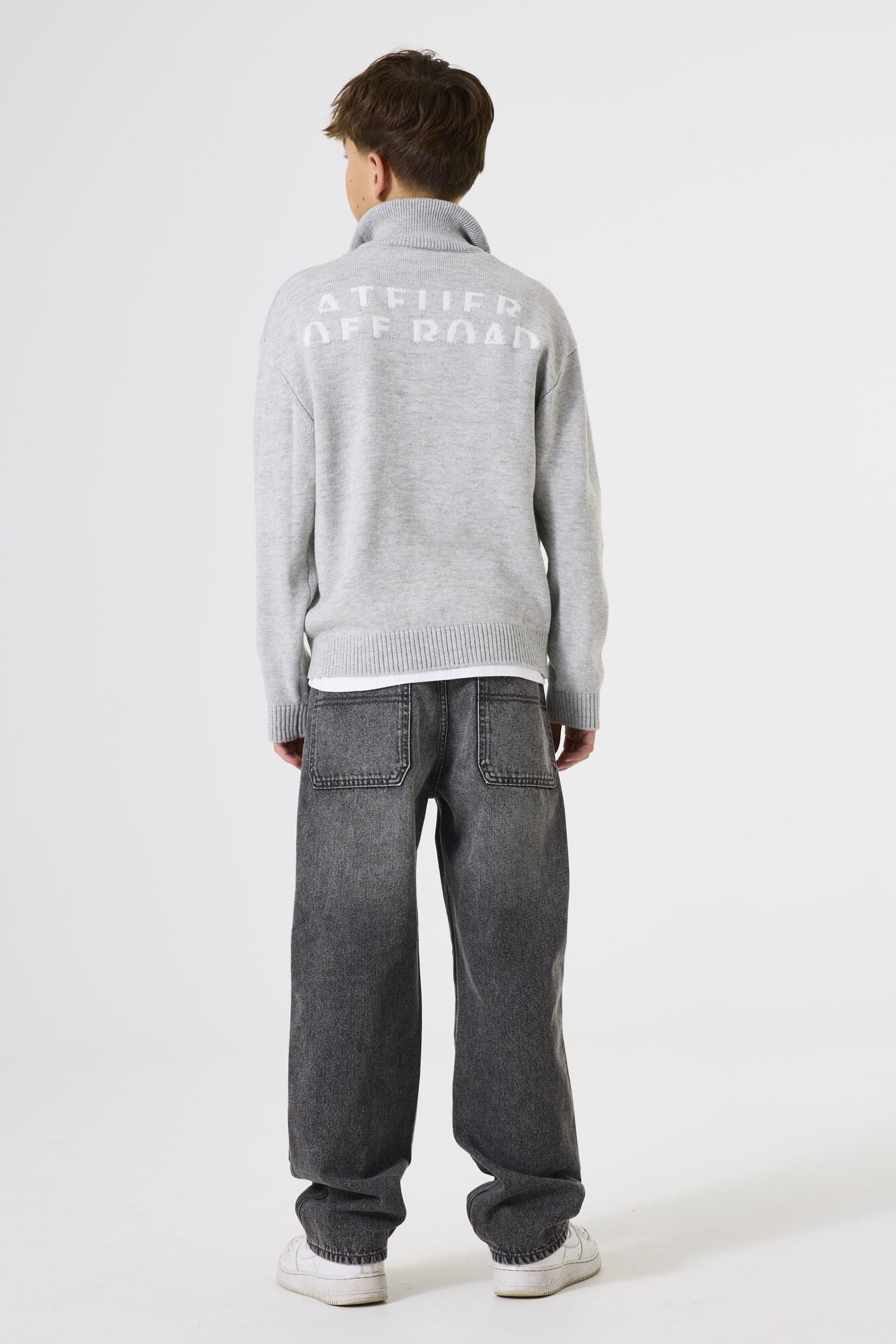 Strickpullover aus Baumwollmix - 123-mid grey melee - Grau