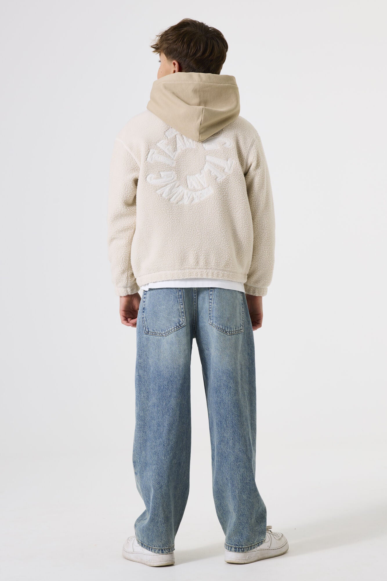 Fleecejacke mit Stehkragen - 4925-moonbeam - Creme