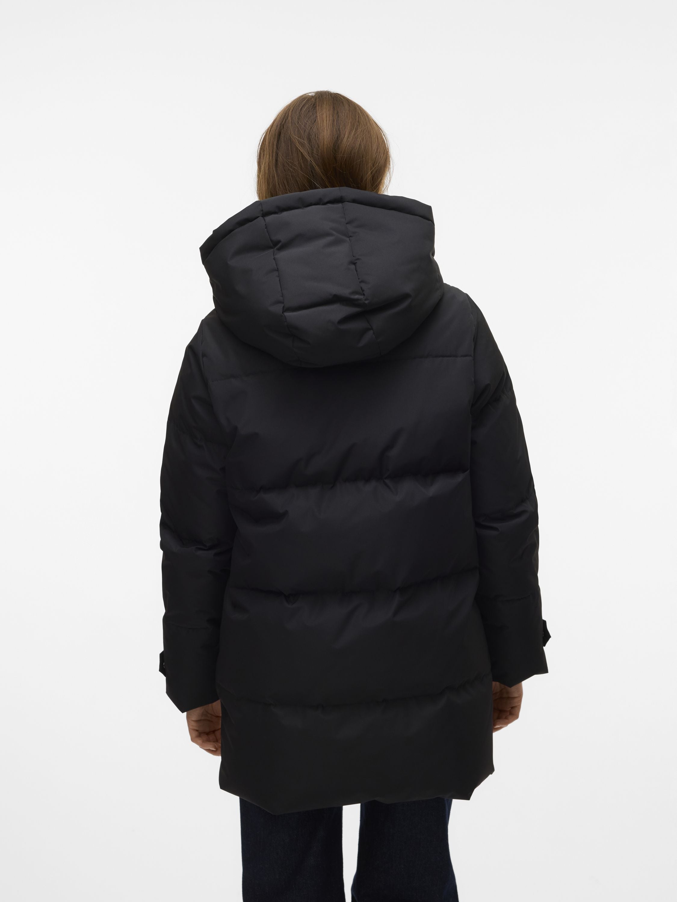 Daunenjacke mit Kapuze - Black - Schwarz