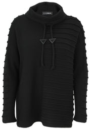 Sweatshirt aus Viskosemix - 99-Schwarz - Schwarz