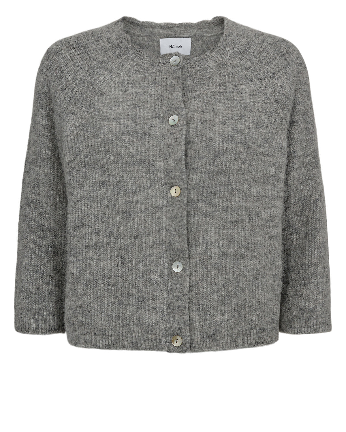 Strick-Cardigan aus Wollmix - 0517 - Grau