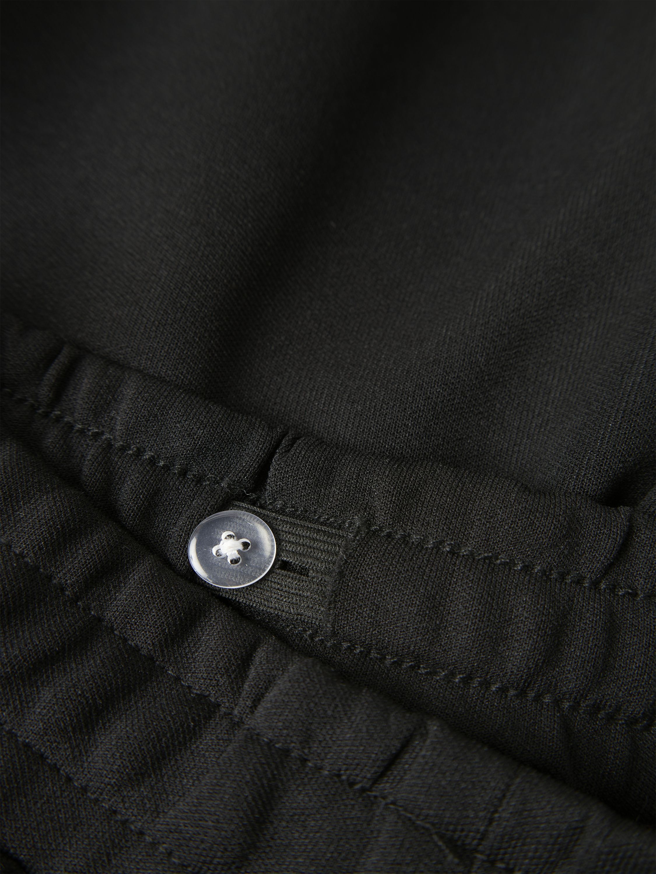 Jogginghose Wide Leg - Black - Schwarz