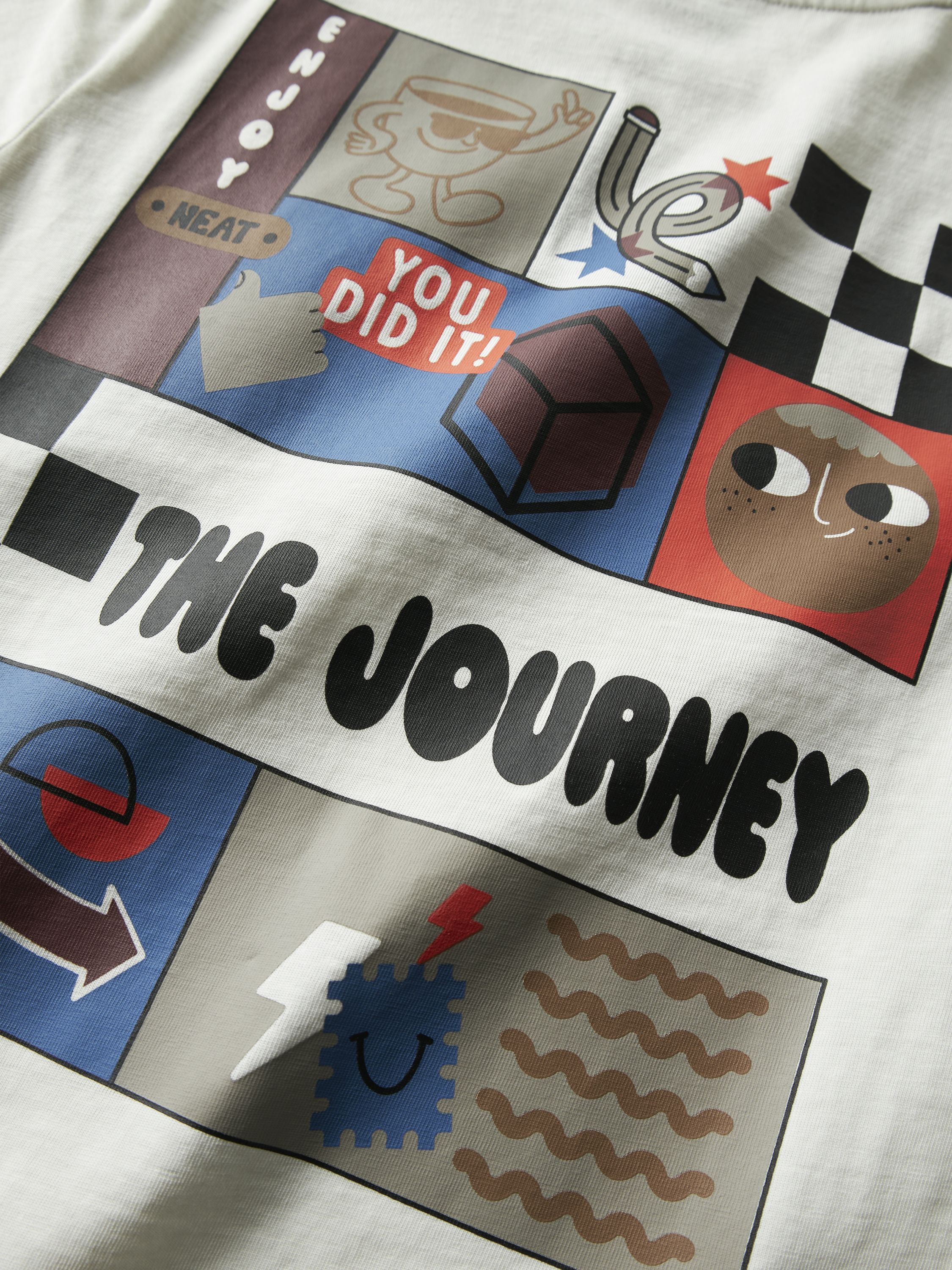 T-Shirt aus Bio-Baumwolle - Cloud Dancer - Creme