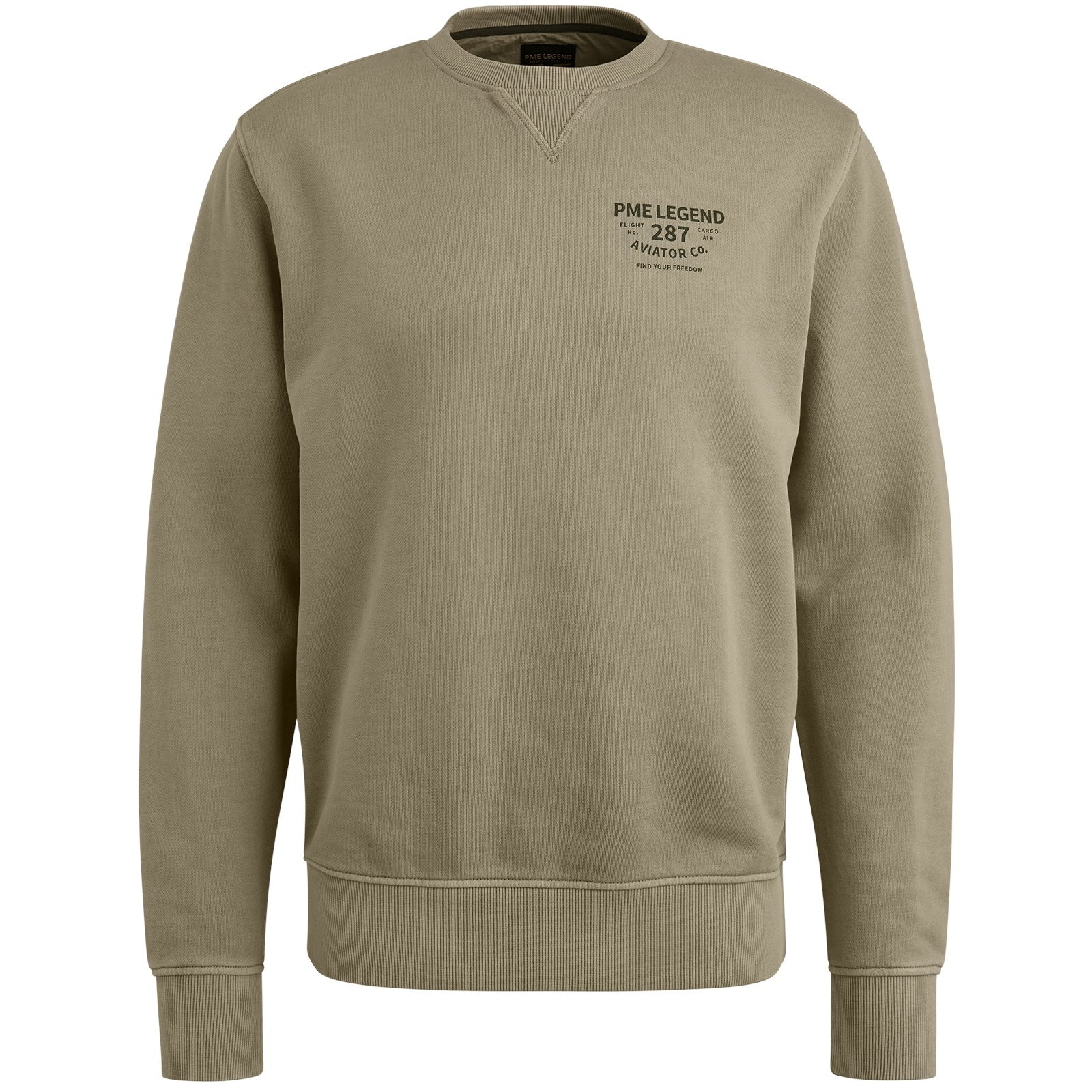 Sweatshirt aus Baumwolle - 6391-Silver Sage - Khaki