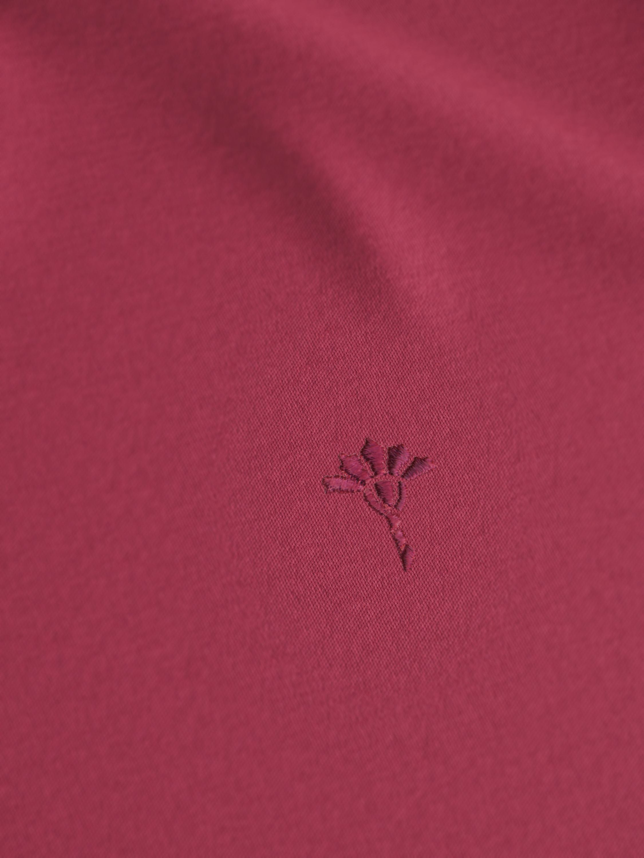 T-Shirt aus Baumwolle - 604 - Rot