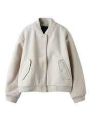 Bomberjacke mit Bündchenkragen - Oxford Tan - Beige