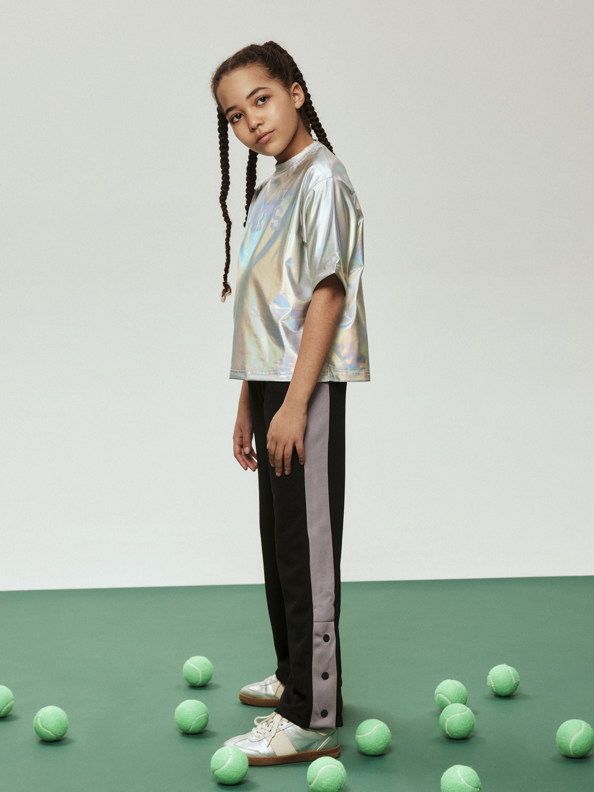 Jogginghose Wide Leg - Black - Schwarz