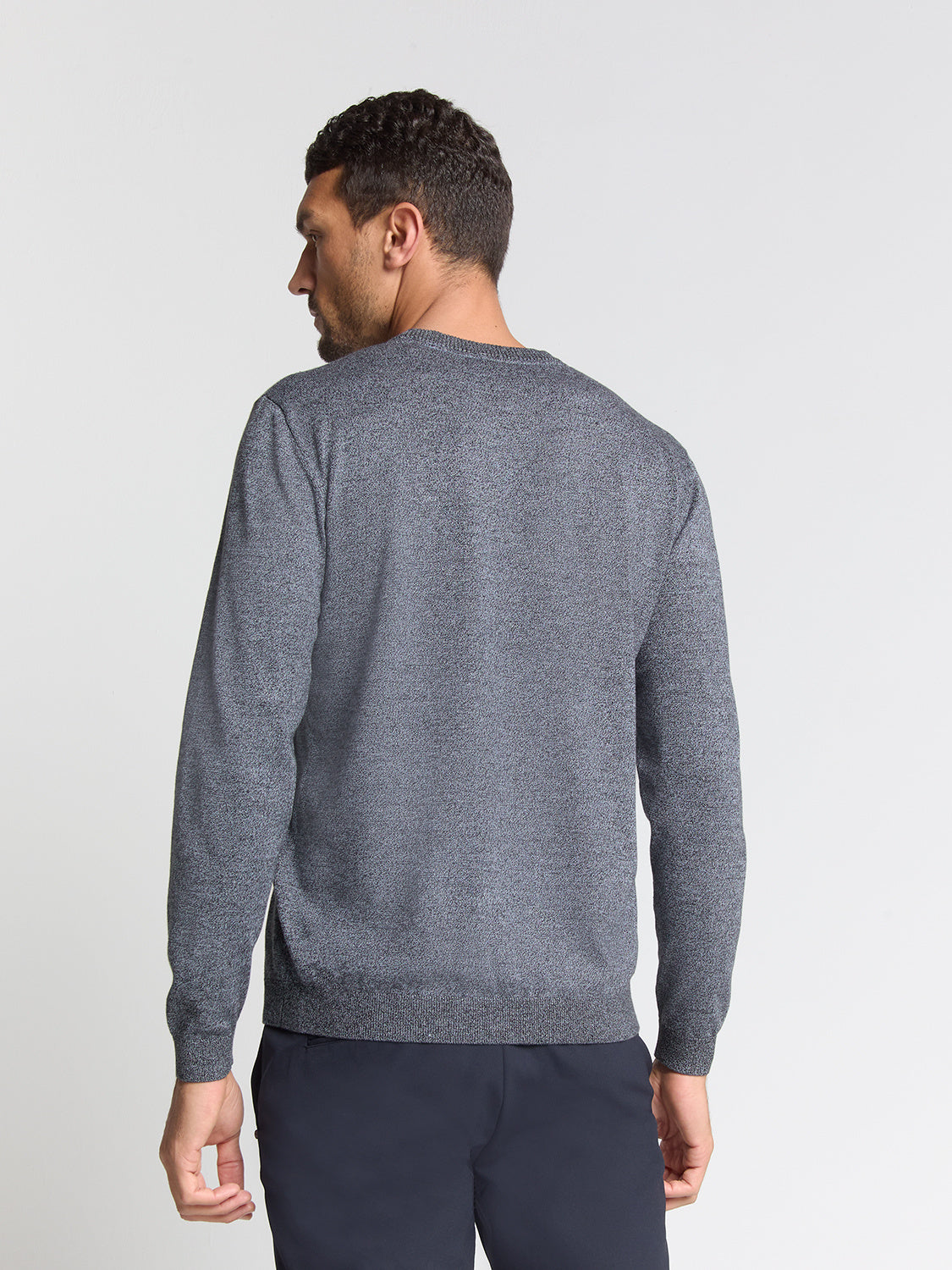 Strickpullover Regular Fit aus Baumwollmix - 138-Dusty Blue - Blau