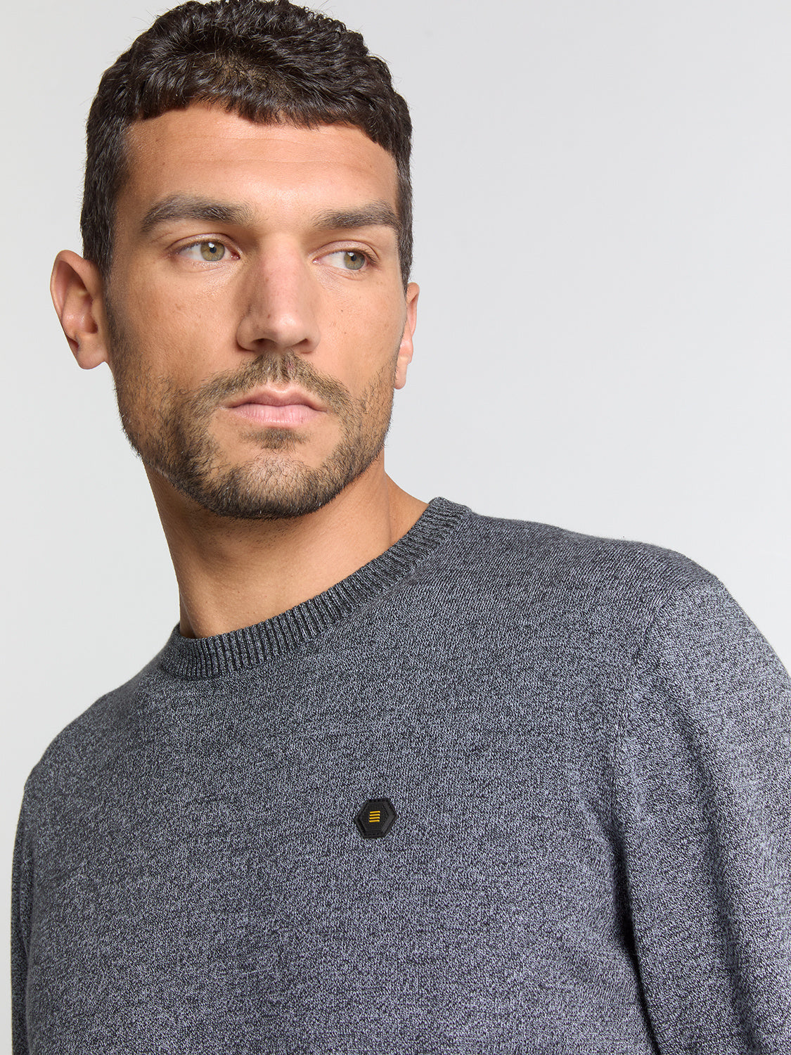 Strickpullover Regular Fit aus Baumwollmix - 138-Dusty Blue - Blau