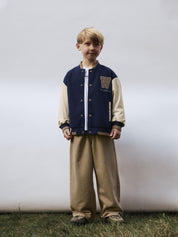 Collegejacke mit Bündchenkragen - Navy Blazer - Blau