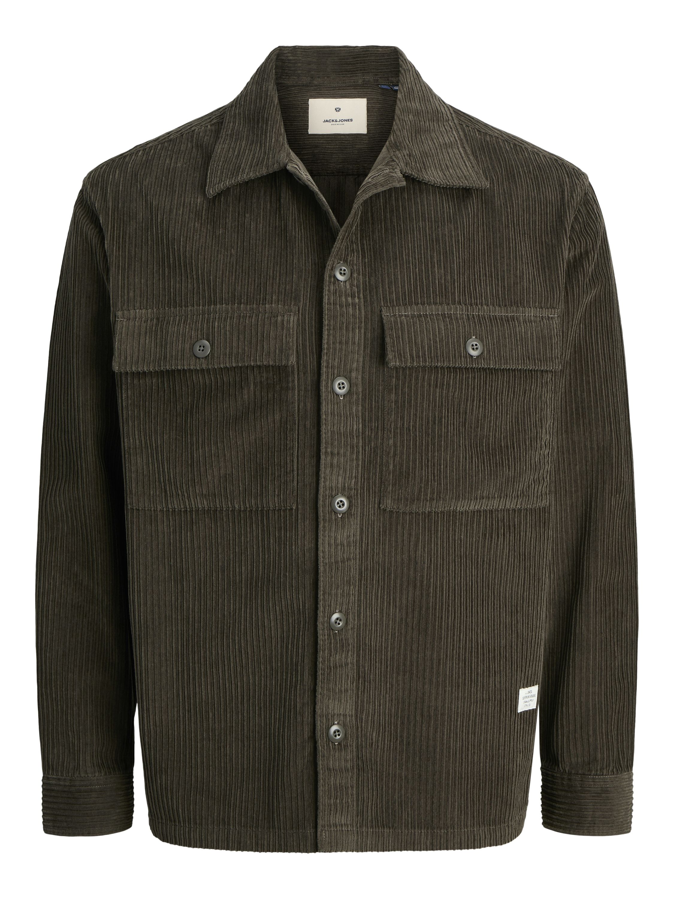 Overshirt Relaxed Fit - Black Olive/SOLID - Braun