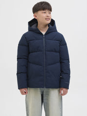 Winterjacke aus recycelten Polyester - Sky Captain - Blau