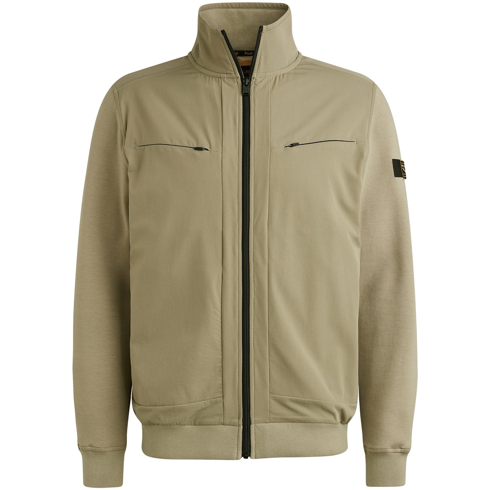 Übergangsjacke mit Stehkragen - 6391-Silver Sage - Khaki