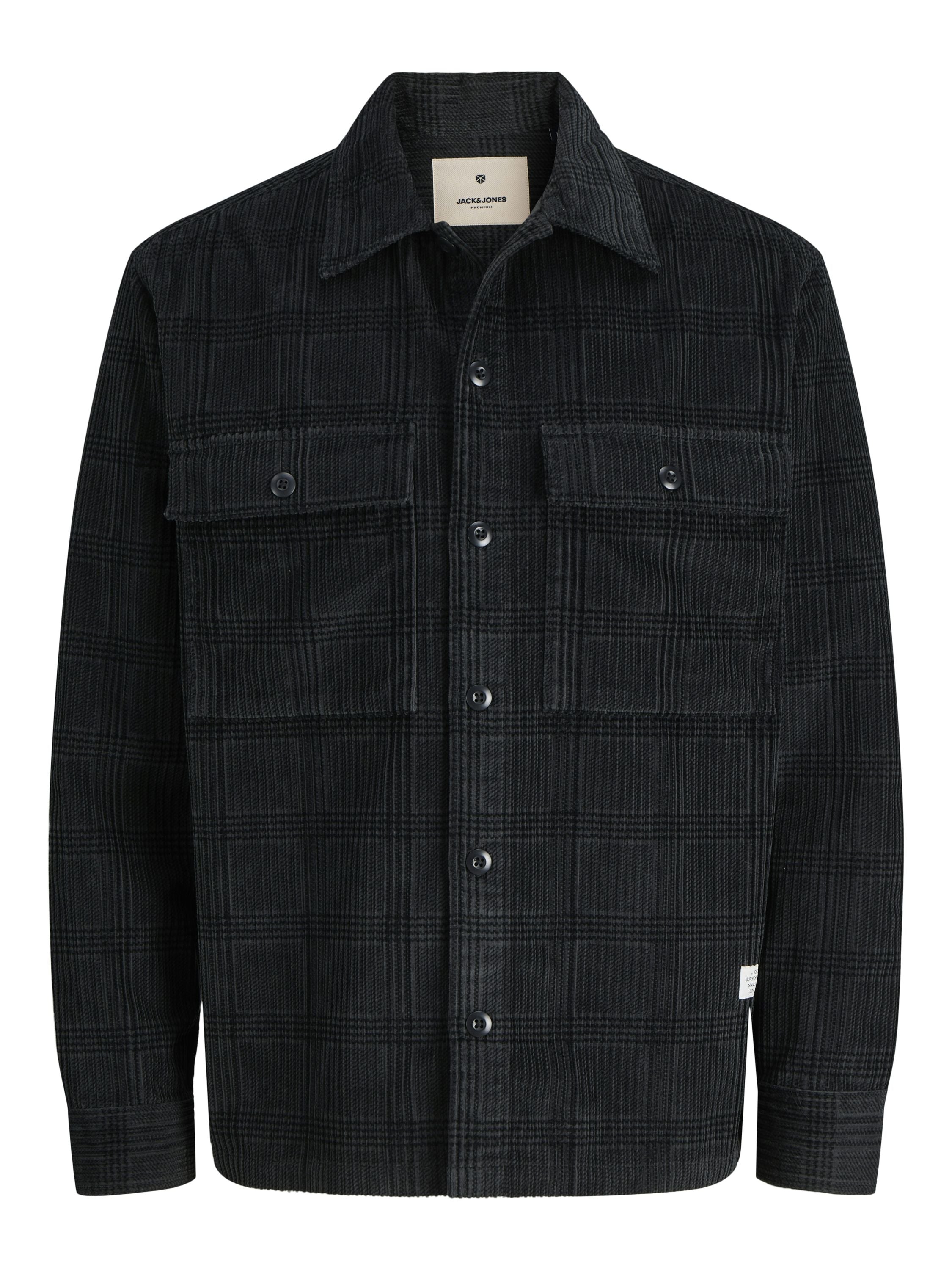 Overshirt Relaxed Fit - Volcanic Ash/CHECK - Schwarz
