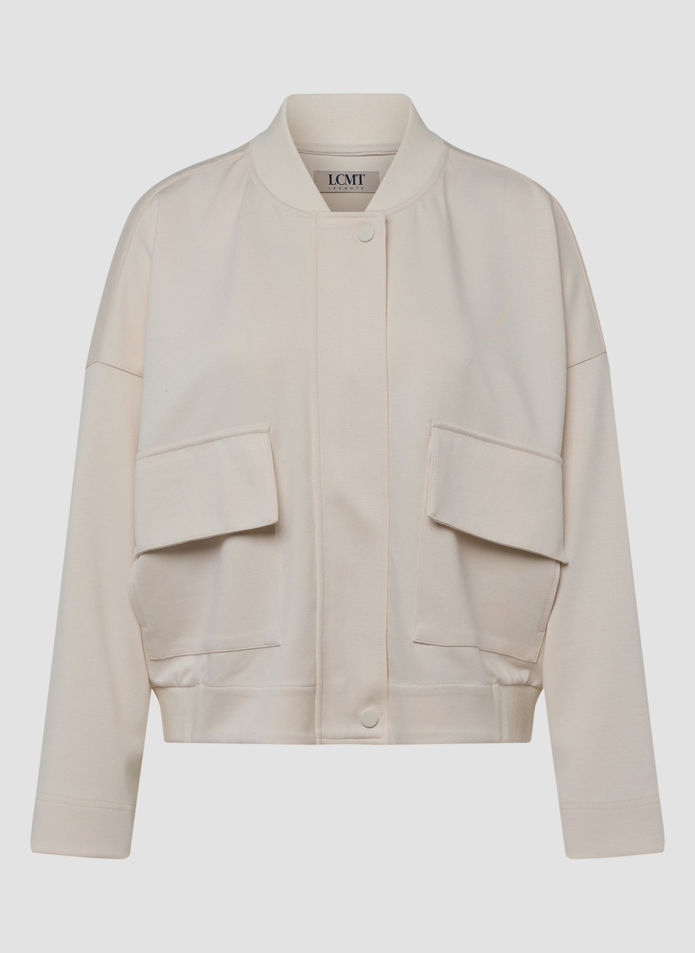 Sweatshirtjacke aus Viskosemix - 5608-Elfenbein - Creme