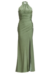 Abendkleid Maxi mit Neckholder - 582 - Grün