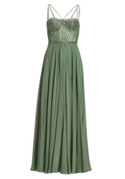 Abendkleid Maxi mit See-Through-Look - 541 - Grün