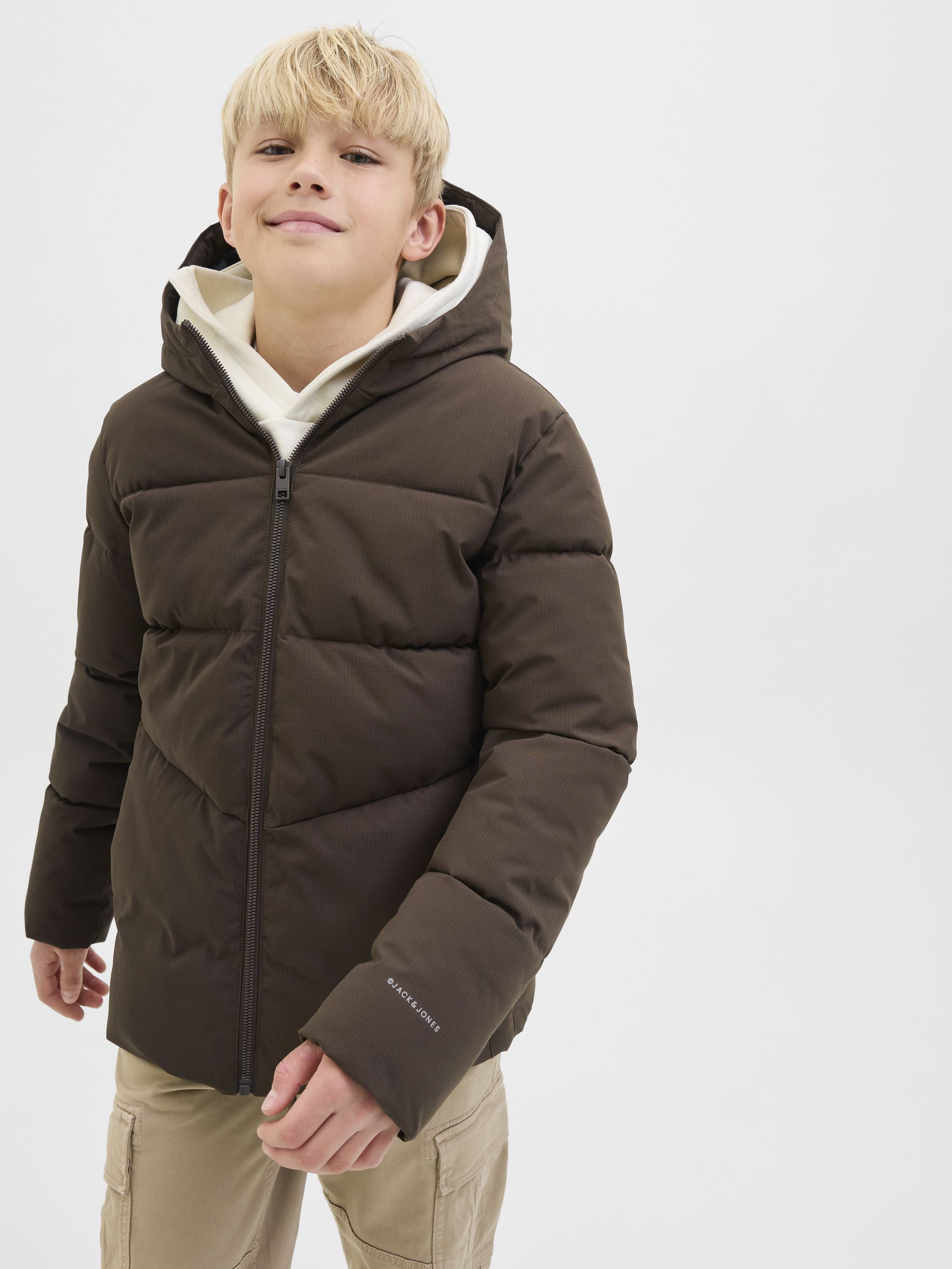 Winterjacke aus recycelten Polyester - Delicioso - Braun