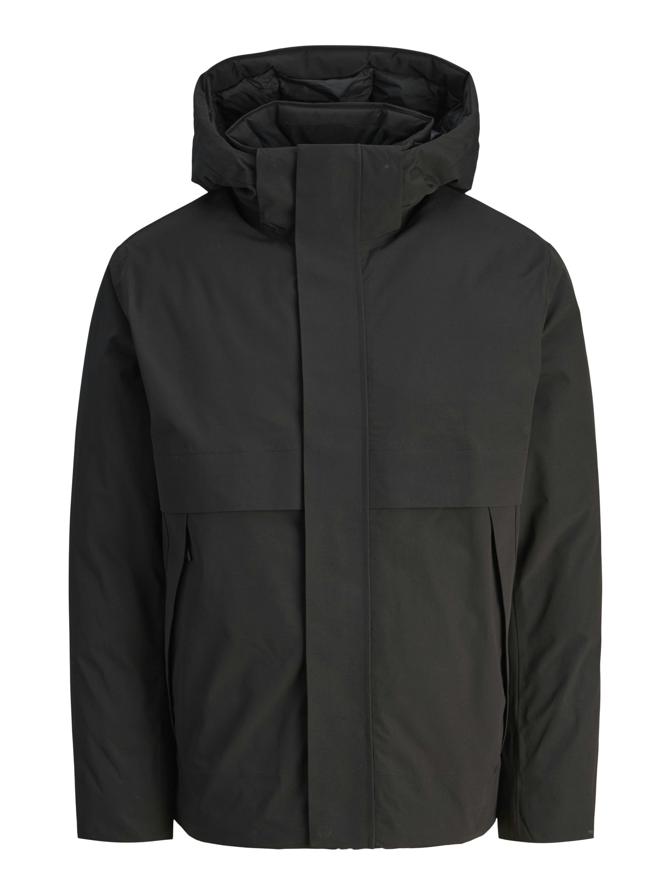 Steppjacke mit Kapuze - Black - Schwarz