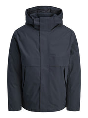 Steppjacke mit Kapuze - Dark Navy - Blau