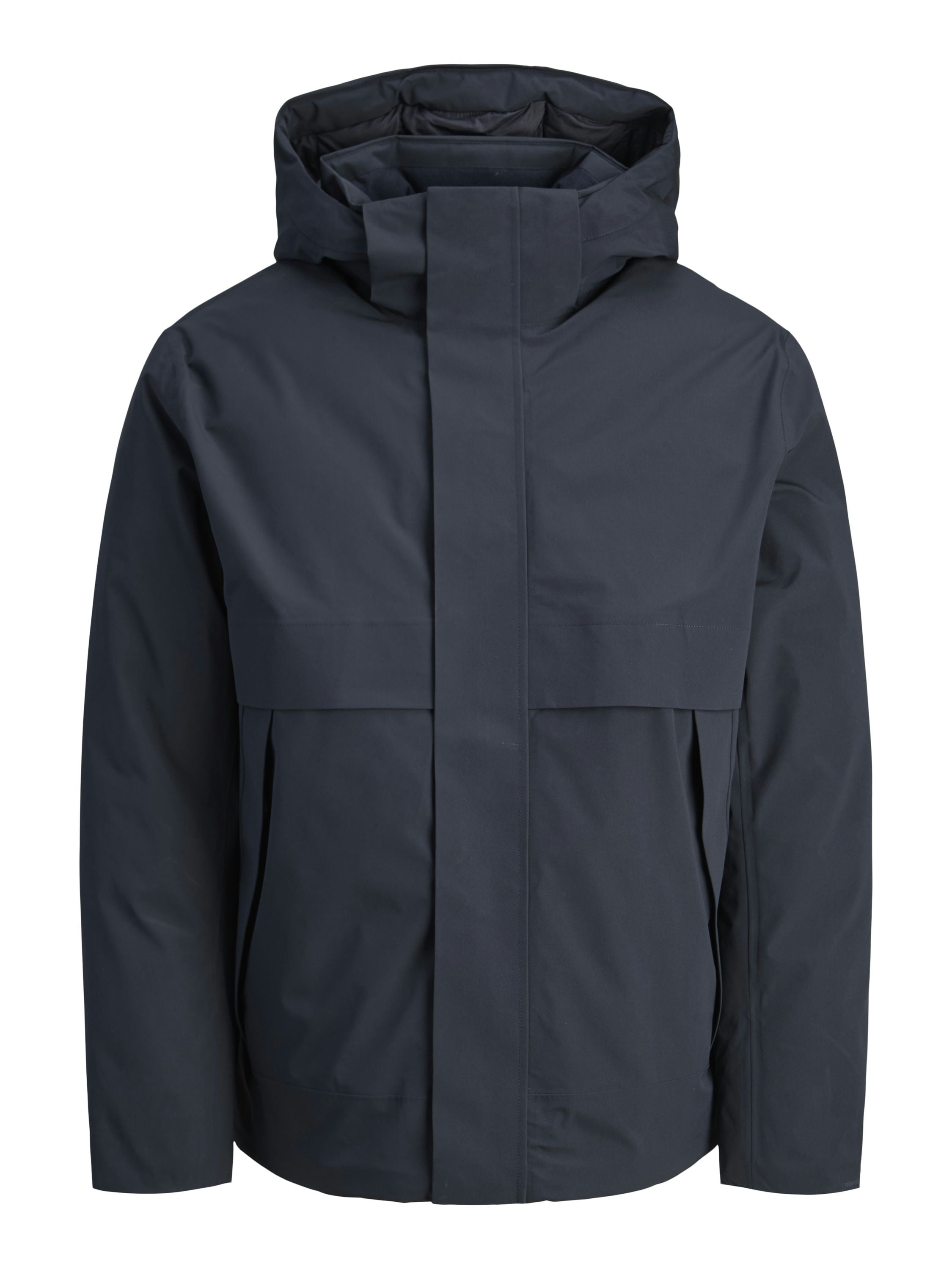 Steppjacke mit Kapuze - Dark Navy - Blau