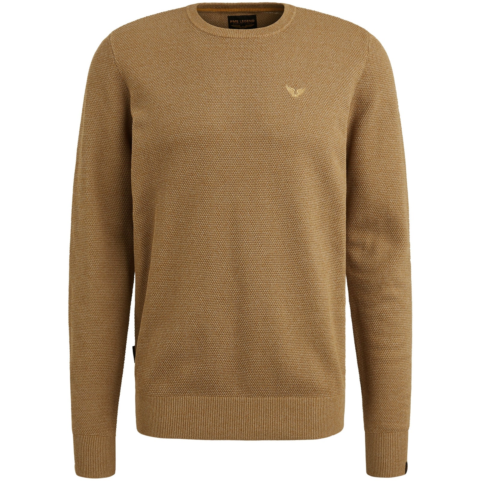 Strickpullover aus Baumwolle - 8187-Golden Brown - Braun