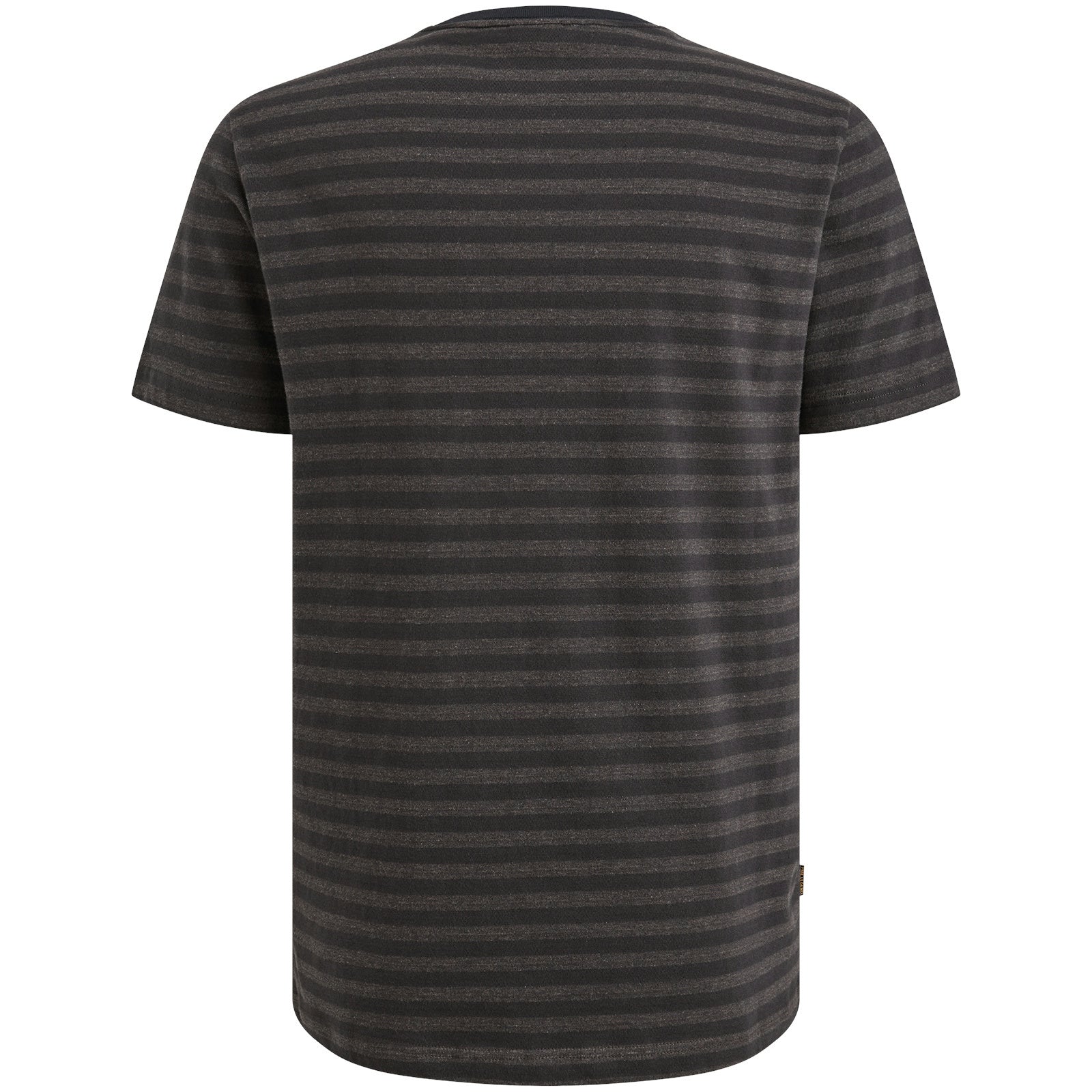 T-Shirt gestreift aus Baumwolle - 9140-Obsidian - Grau