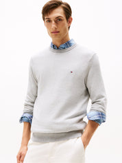 Strickpullover aus Baumwolle - 0CU-GREY - Grau