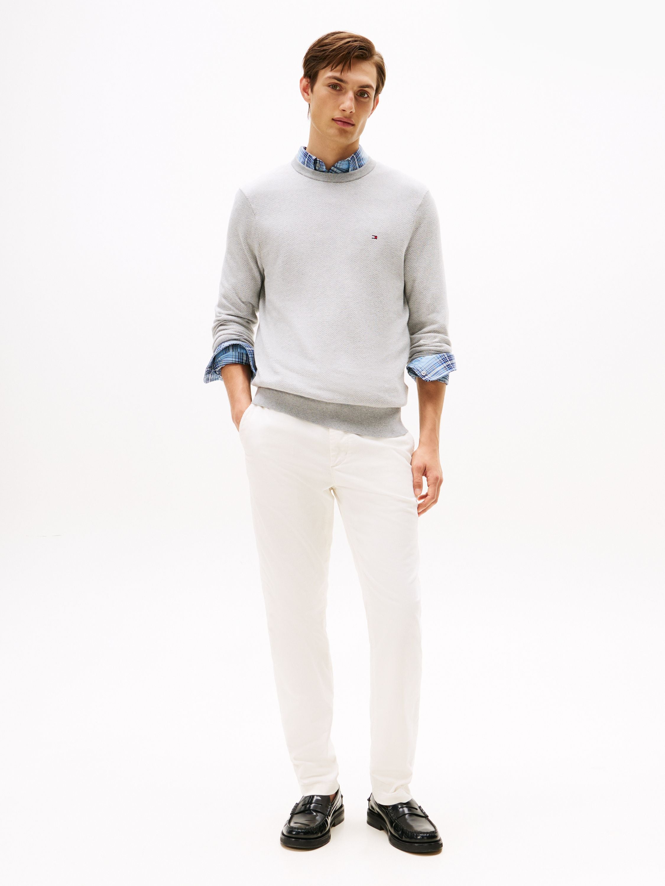 Strickpullover aus Baumwolle - 0CU-GREY - Grau