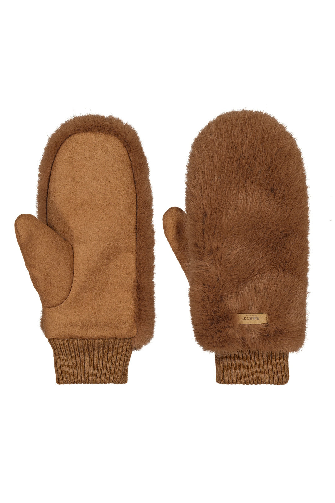 Kunstpelz-Fäustlinge - brown - Braun