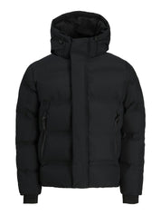 Steppjacke mit Kapuze - Black - Schwarz