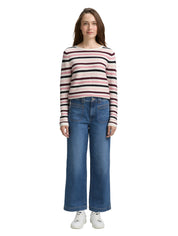 Strickpullover aus Bio-Baumwolle - 38584-rose ottoman knit - Rosa