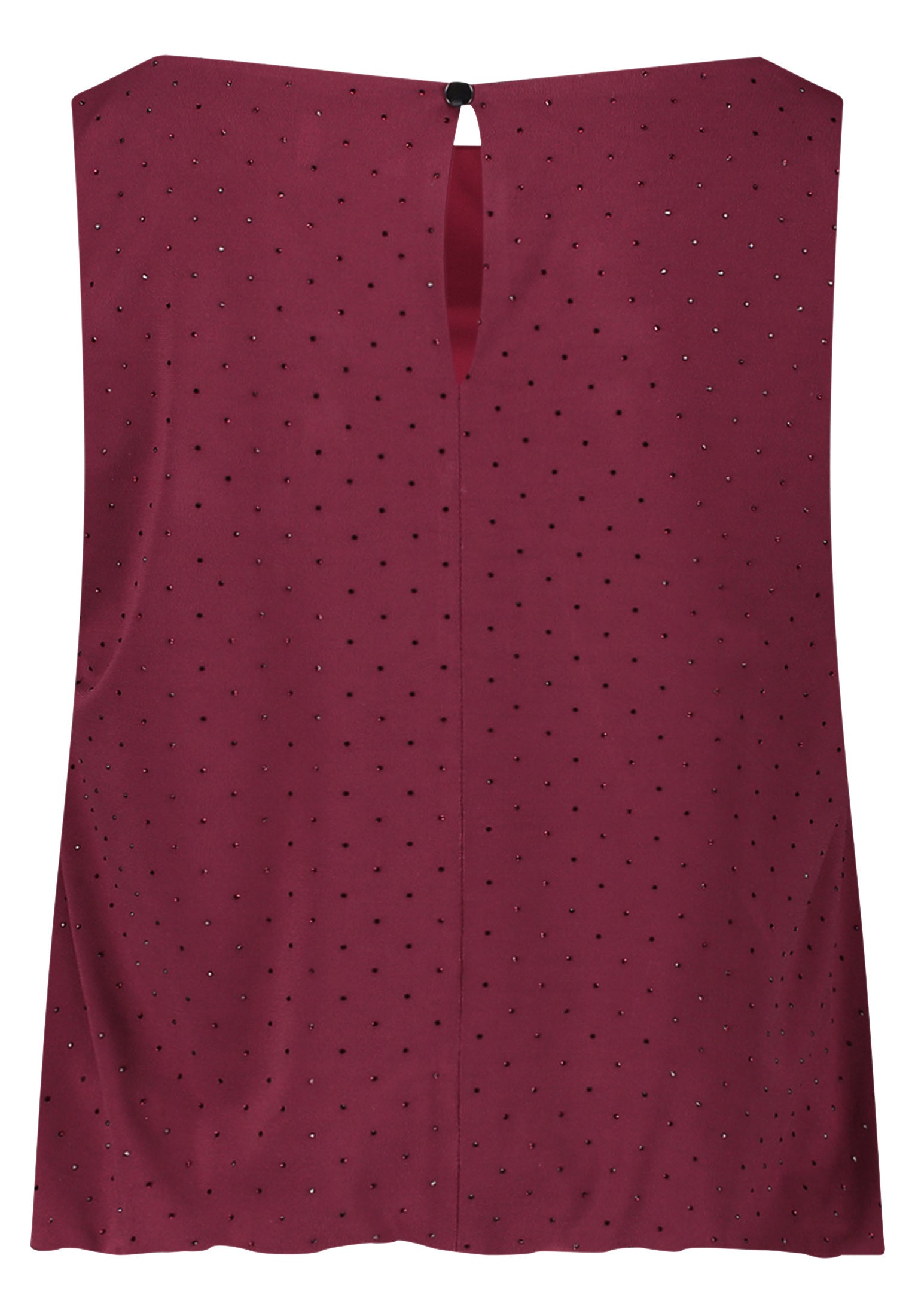 Blusentop mit Strasssteinen - 4715-Deep Dahlia - Rot
