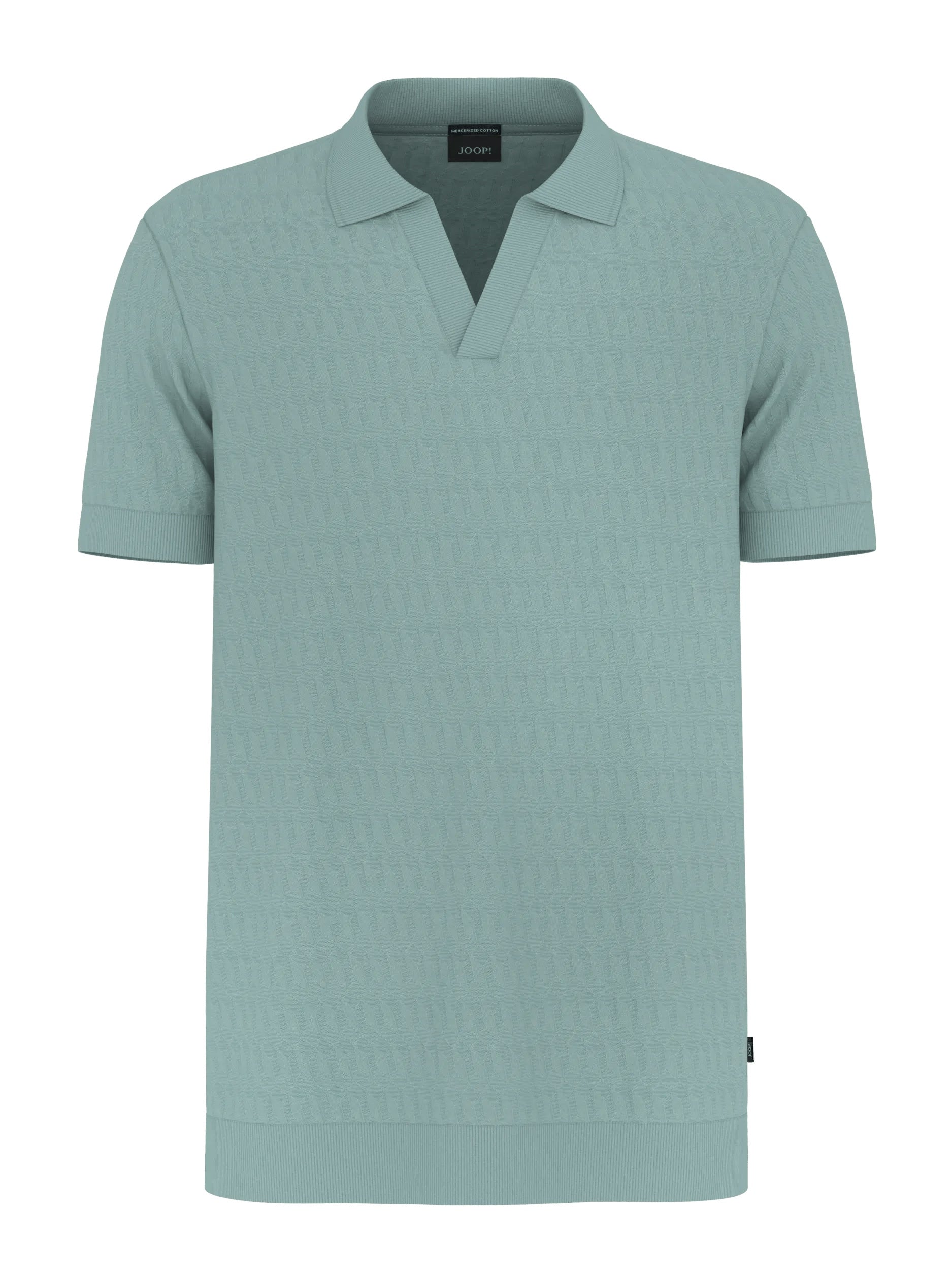 Poloshirt aus Baumwolle - 340 - Türkis