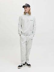 Strickpullover aus Baumwolle - White Melange - Weiß