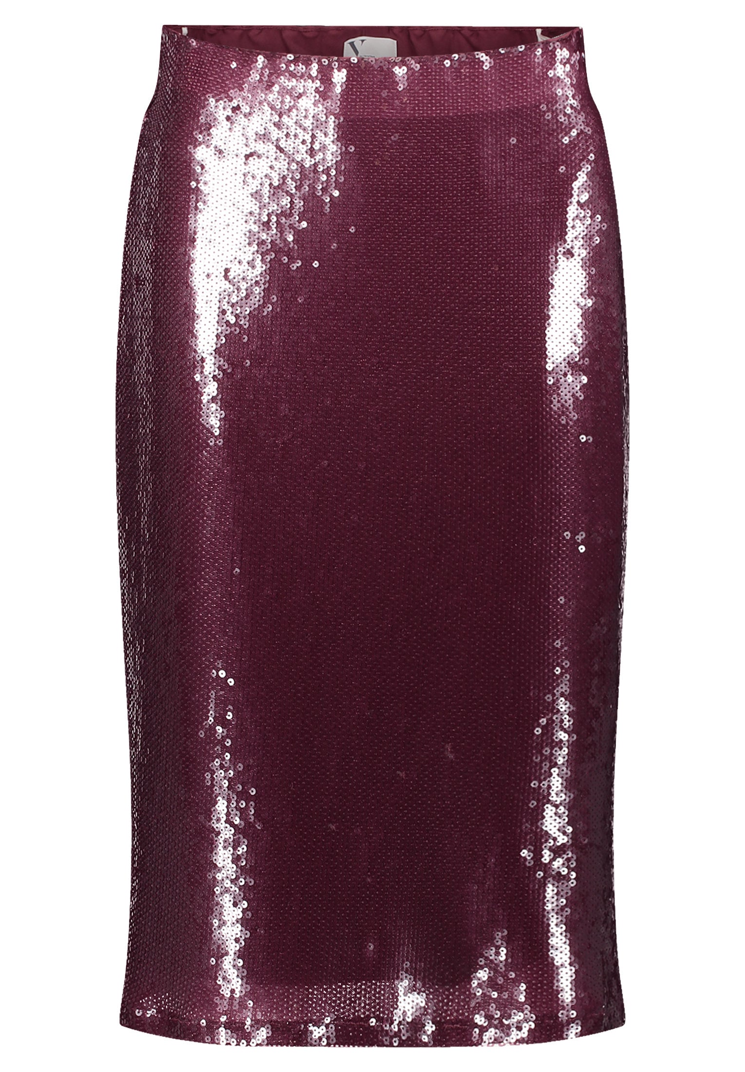 Pailletten-Rock - 4715-Deep Dahlia - Rot