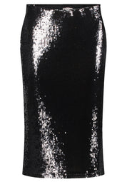 Pailletten-Rock - 9045-Black - Schwarz
