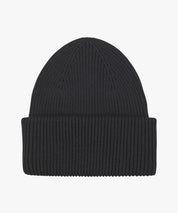 Beanie aus Woll-Mix - P - Schwarz